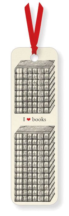 Vintage "I ♥ Books" Bookmark