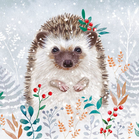 Winter Hedgehog – Christmas Card