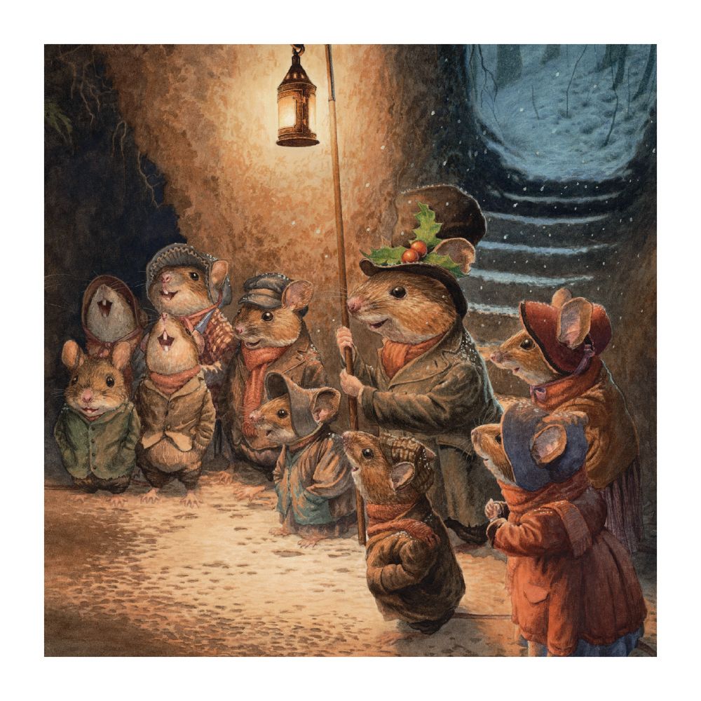 Carol Singing Mice Christmas Card – Chris Dunn