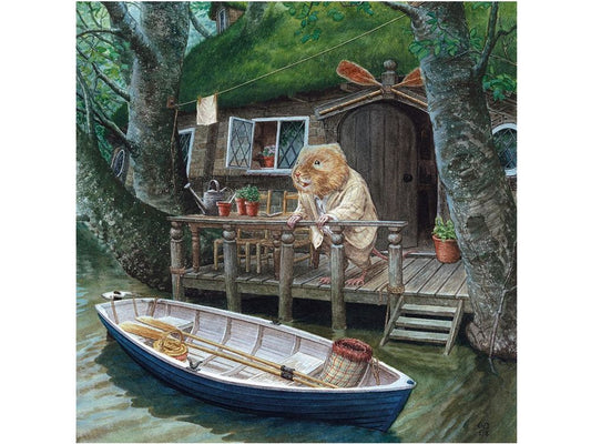 Wind In The Willows Ratty's House Greeting Card