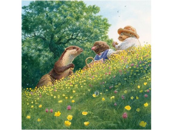 Wind In The Willows Picnic With Otter Greeting Card