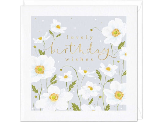 Lovely Birthday Wishes Anemone Card image 0