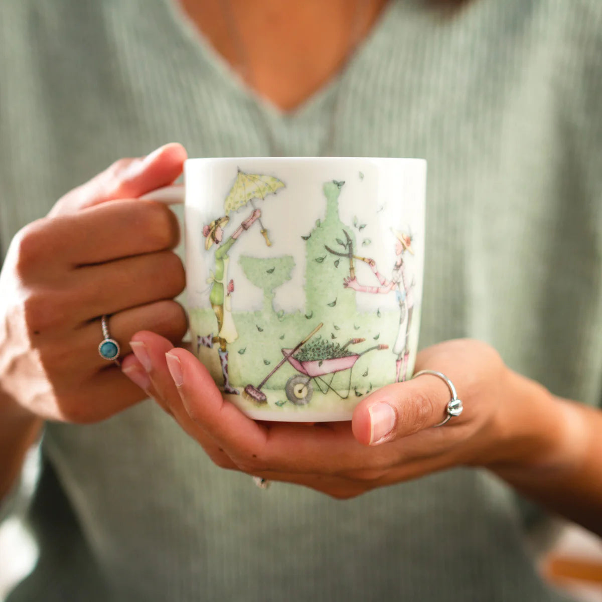 Gardening Girls Fine China Mug by Bernie Parker