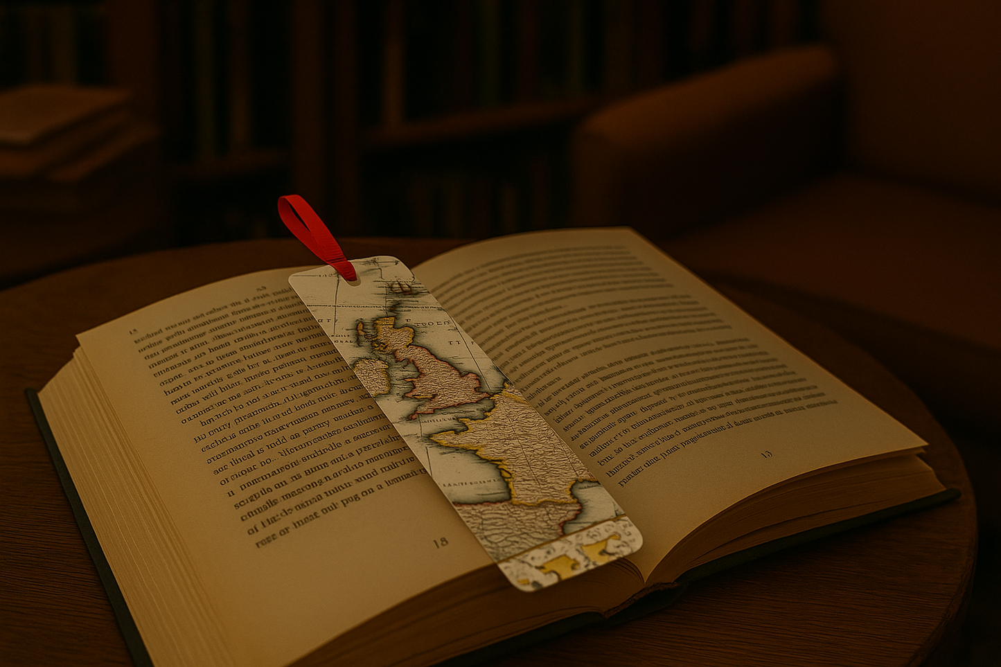 Antique Map Bookmark – A Journey Through Europe