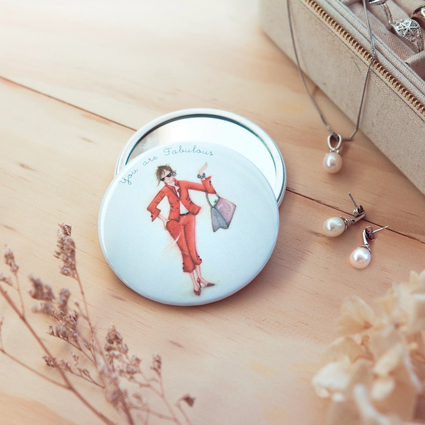 "You are Fabulous" Pocket Mirror by Bernie Parker