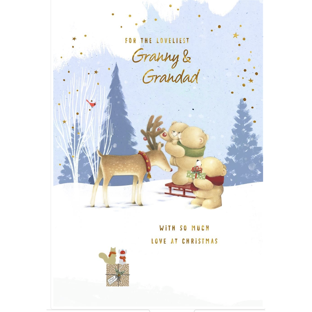 Forever Friends Granny & Grandad Christmas Card