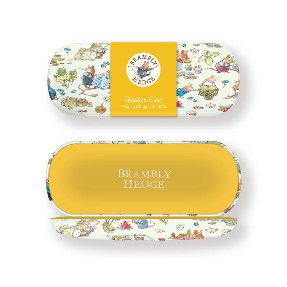 Glasses case with matching box from Brambly Hedge on a white background