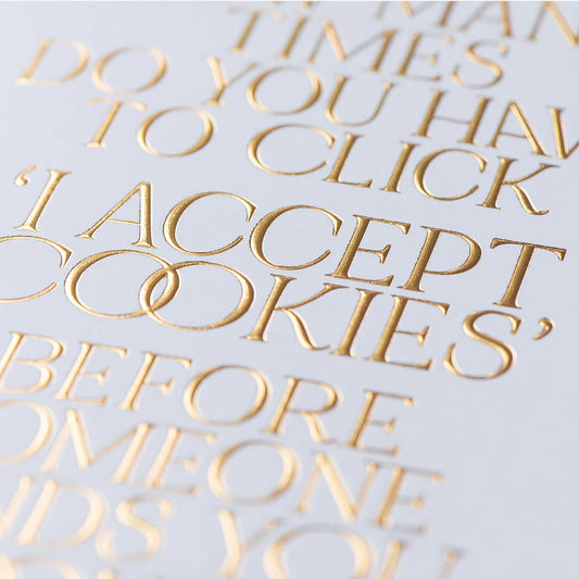 I Accept Cookies Funny Greeting Card