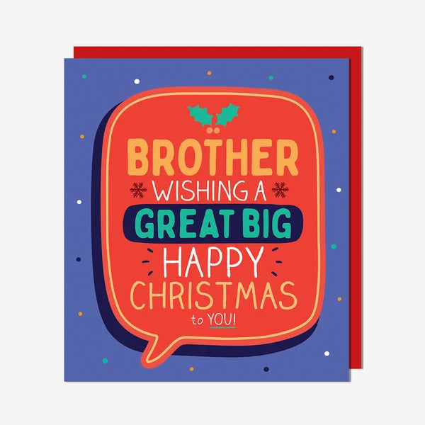 Brother Great Big Happy Christmas Card
