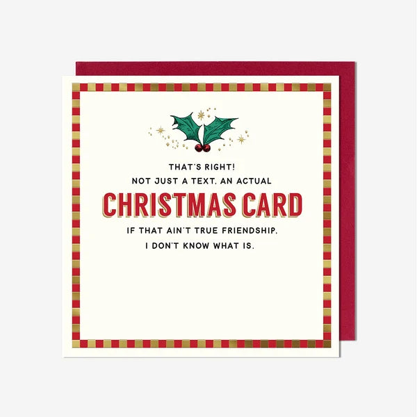 An Actual Christmas Card