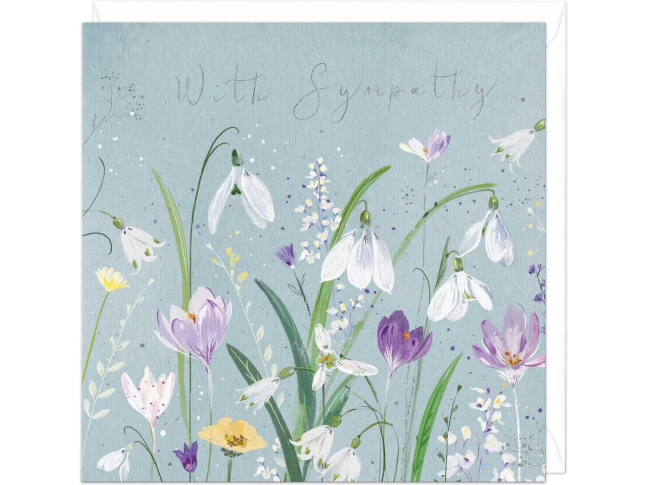 White Bells Sympathy Card image 0