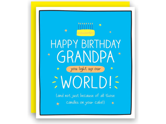Grandpa Birthday Card - Grandpa You Light Up Our World! image 1