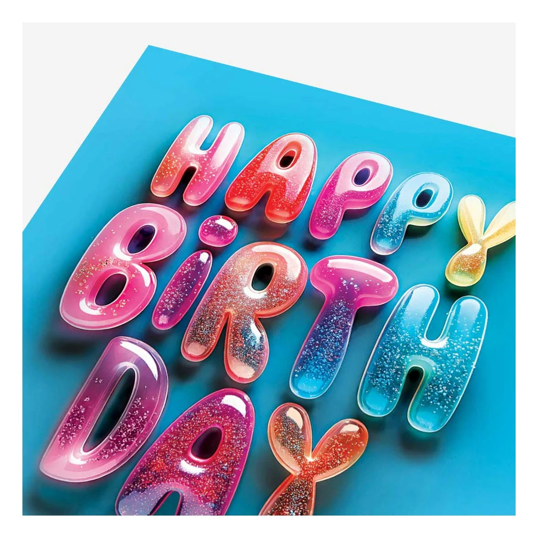 Bold and Bright Happy Birthday Card