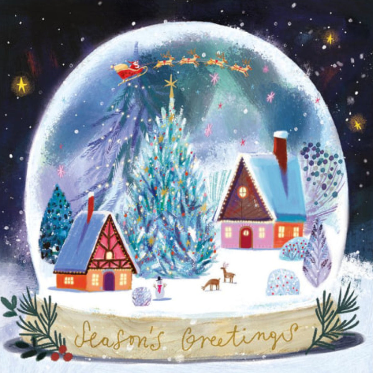 Winter Village Snow Globe