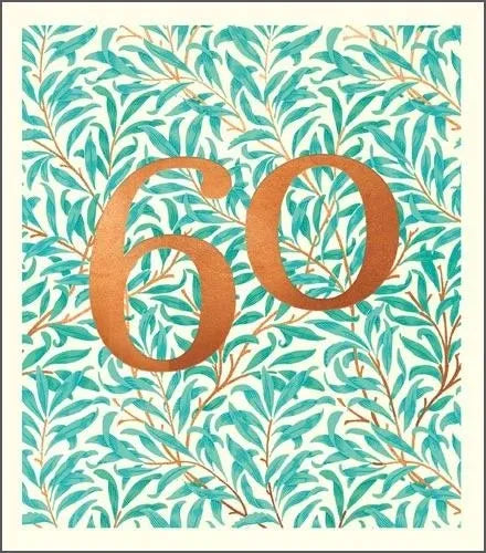 60 William Morris Pattern Birthday Card image 0