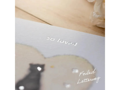 So Loved and So Missed - Cat Sympathy Card image 2