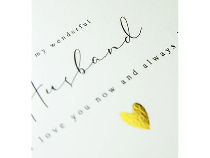 Husband Simple Heart Card image 1