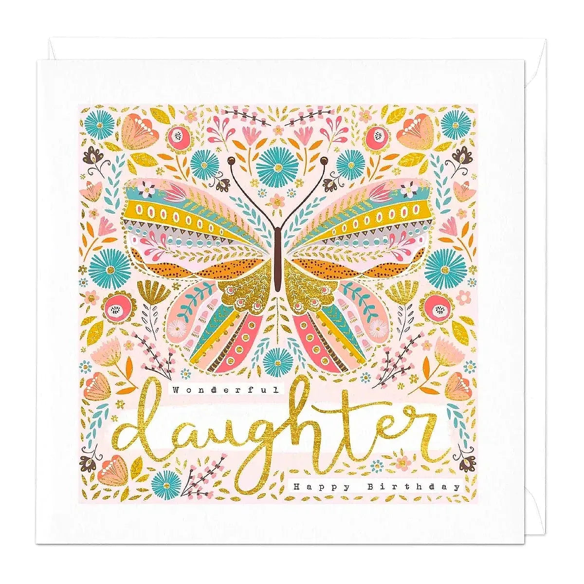 Beautiful Butterfly Daughter Birthday Card image 0