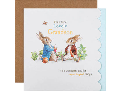 For A Very Lovely Grandson Beatrix Potter Card image 0