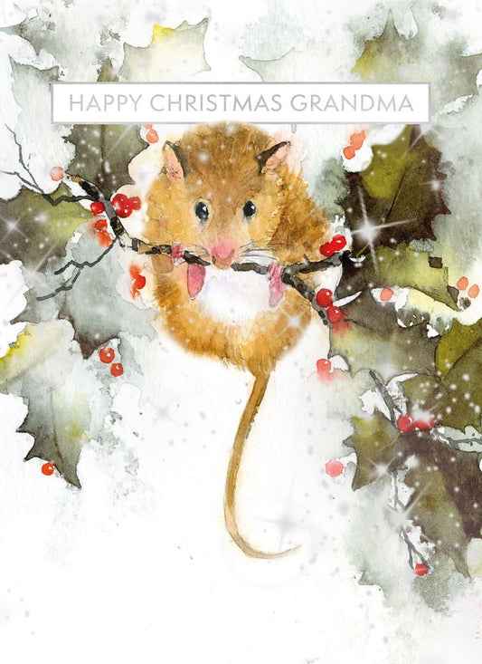 Christmas Mouse – Card for Grandma