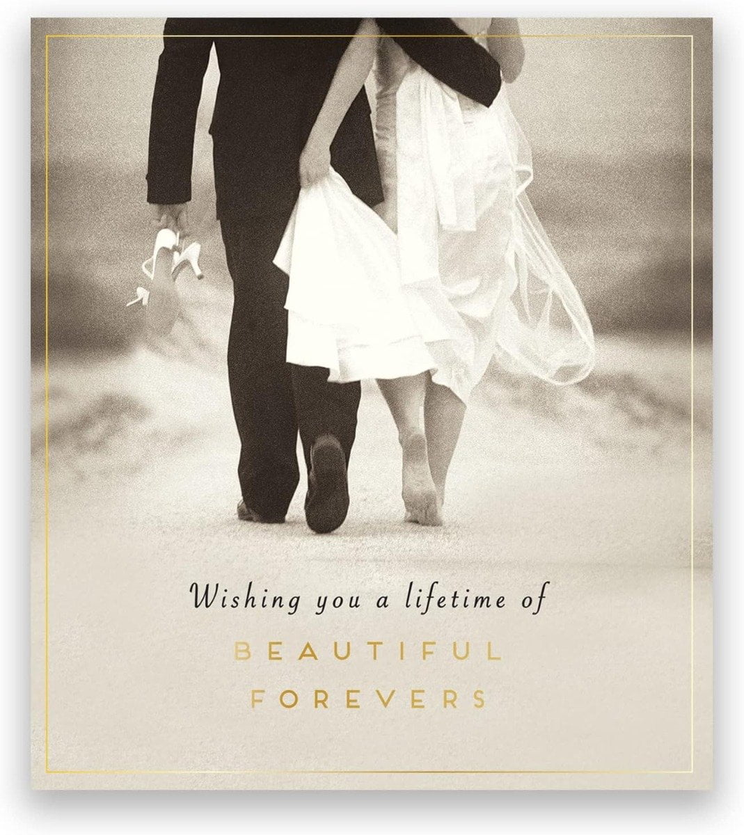 Wishing you a lifetime of Beautiful Forevers Wedding Card image 0