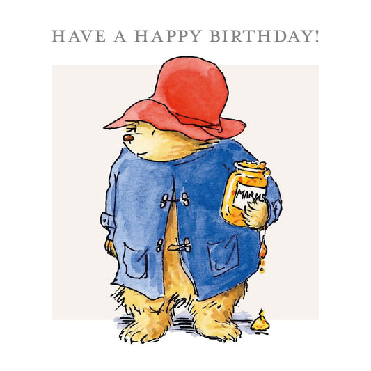 Paddington Bear Marmalade Card Have a Happy Birthday