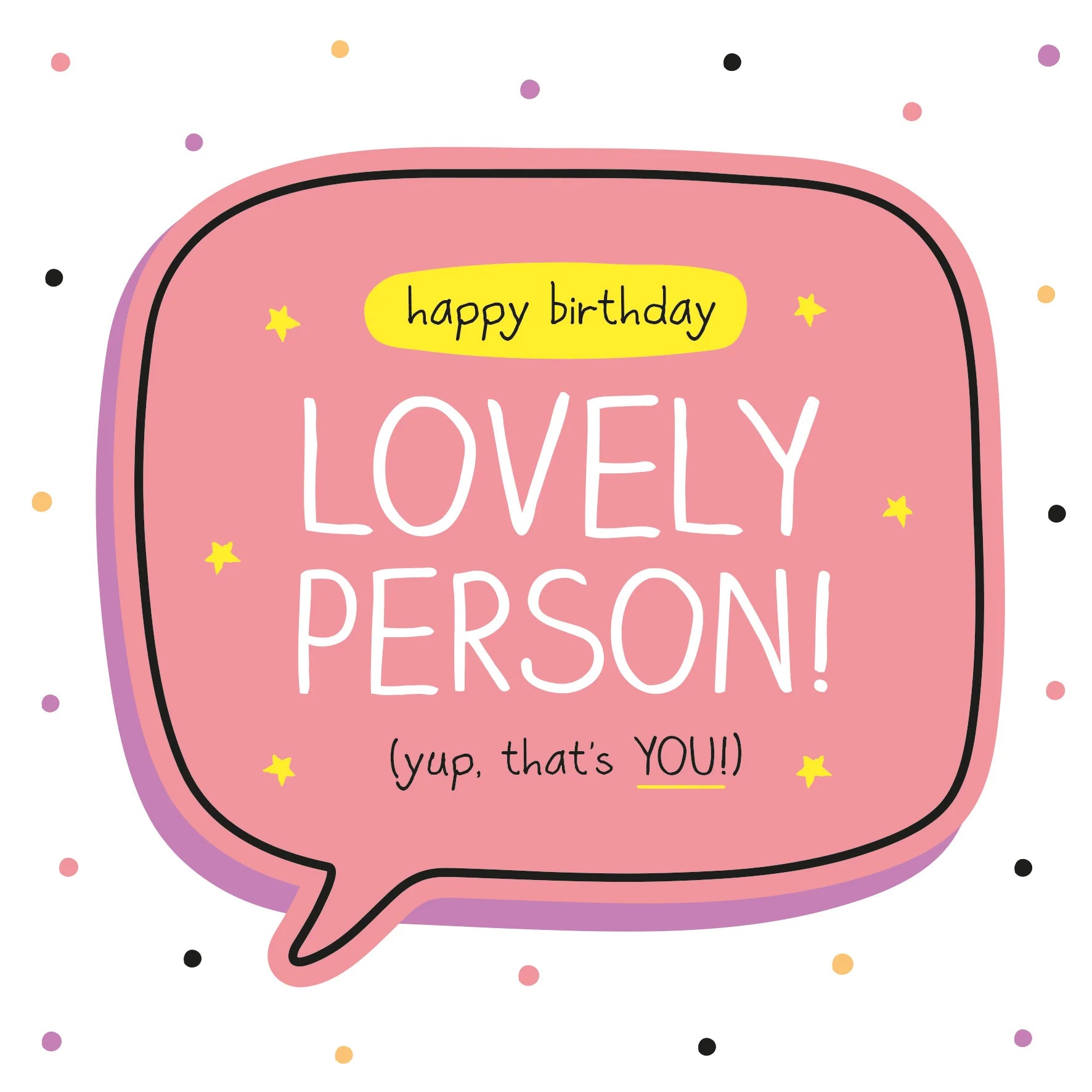 Lovely Person Birthday Card image 0