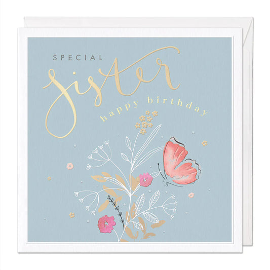 Special Sister Luxury Birthday Card image 0