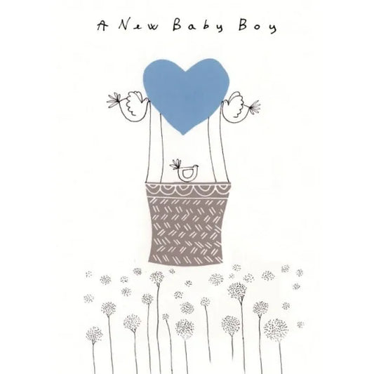 A New Baby Boy Greeting Card image 0