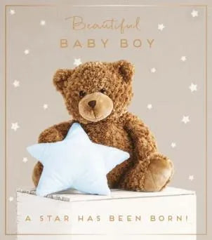 Beautiful Baby Boy A Star Has Been Born Card image 0