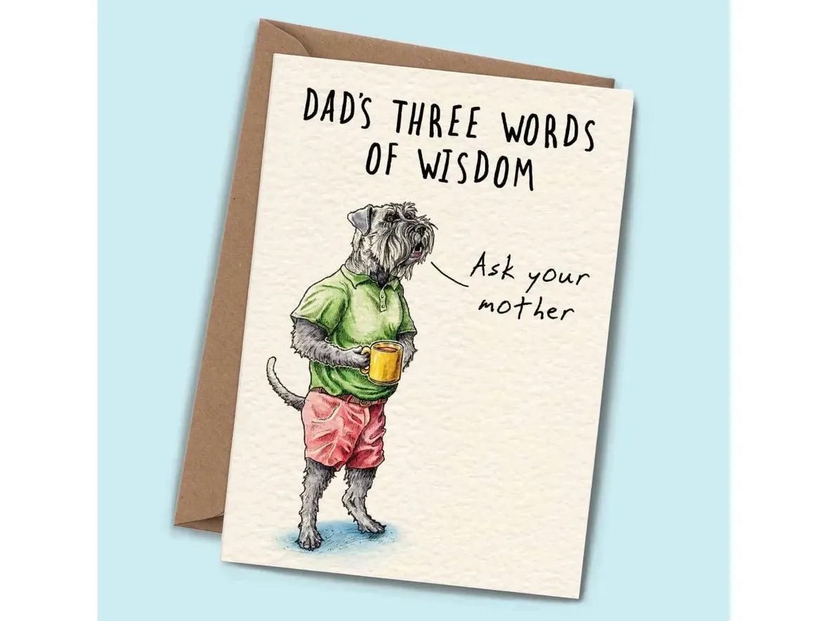 Words of Wisdom Card - Fathers Day Card image 0