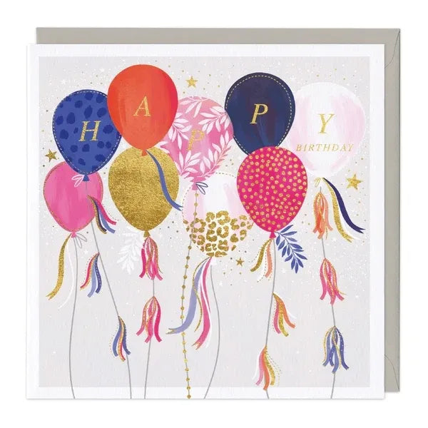 Balloons and Tassels Birthday Card image 0