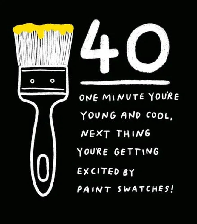 40 Young and Cool Greeting Card image 0