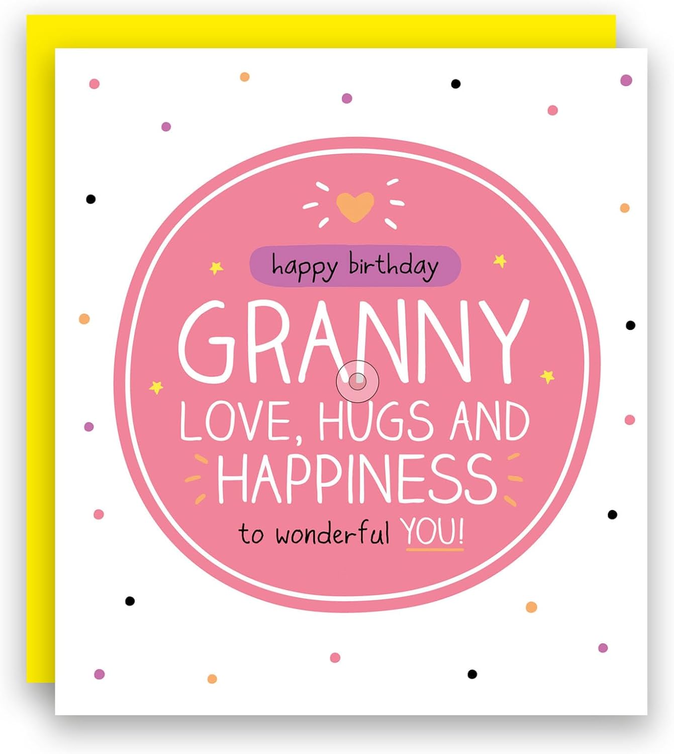 Granny Birthday Card - Granny Love, Hugs And Happiness image 1