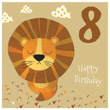 8th Birthday Lion Card image 0