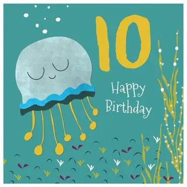 10th Birthday Jellyfish Card image 0