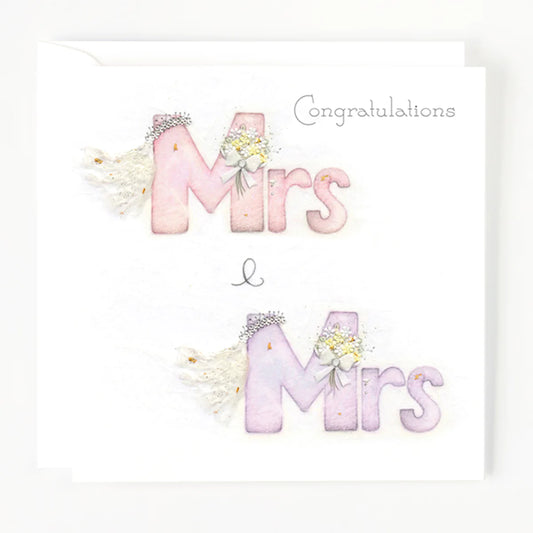 Mrs & Mrs Wedding Card image 0