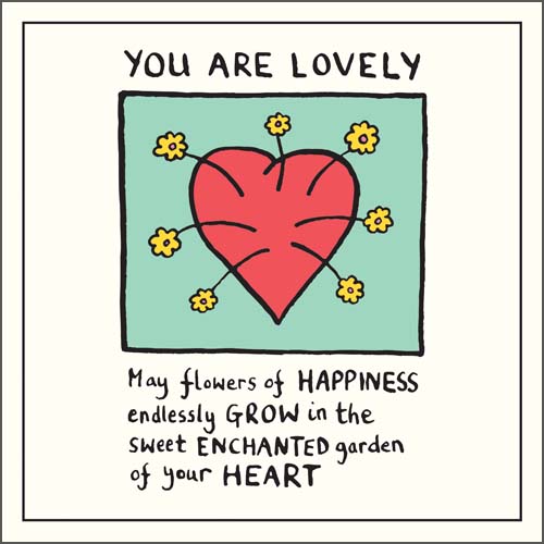 You Are Lovely Heart Card image 0