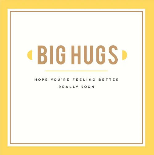 Big Hugs Get Well Soon Card image 0