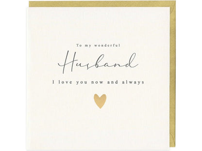 Husband Simple Heart Card image 0