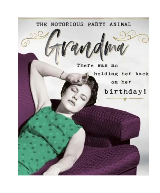 Party Animal Grandma Birthday Card image 0