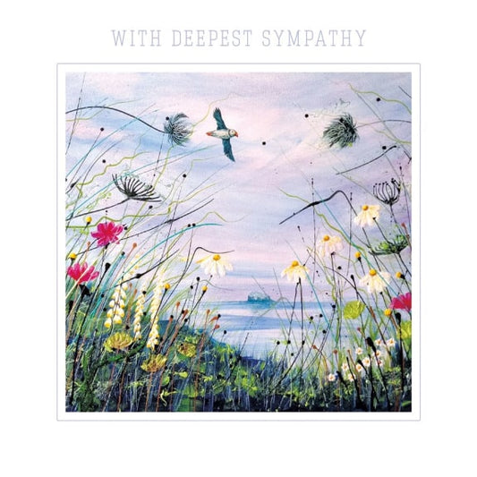 Summer Flight With Deepest Sympathy Card image 0