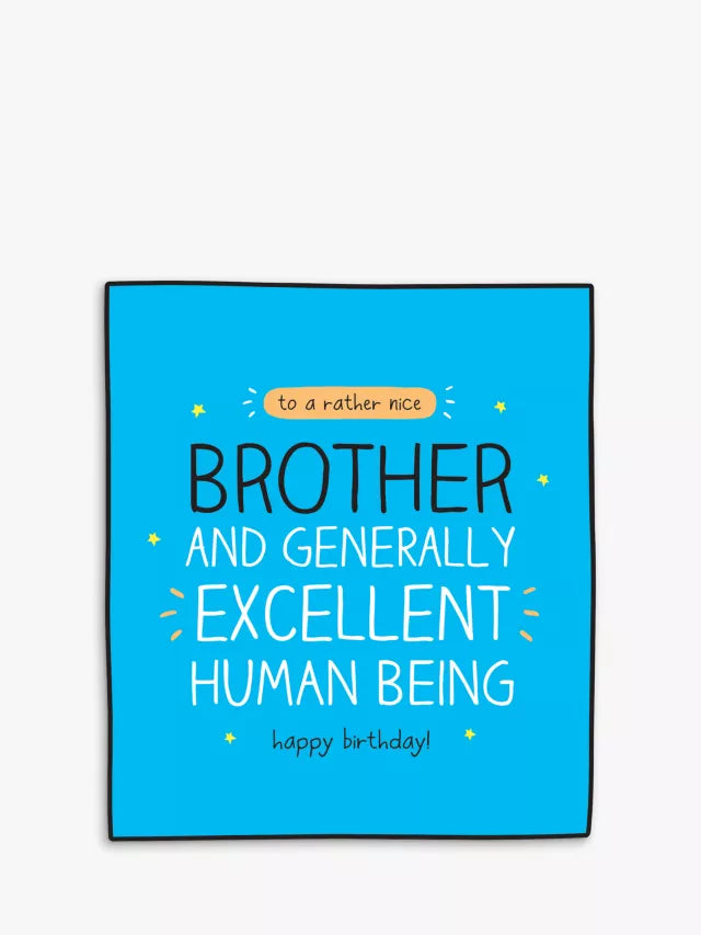 A Rather Nice Brother Greeting Card image 0