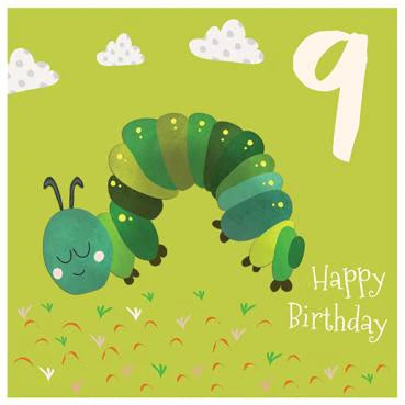 9th Birthday Caterpillar Card image 0