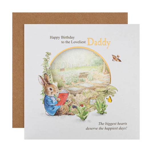 Birthday Card for Daddy - Beatrix Potter Peter Rabbit Design image 0