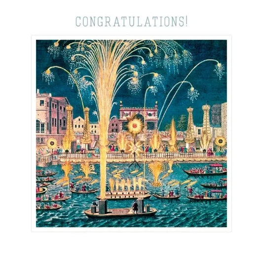 Congratulations Fireworks and Illuminations Card image 0