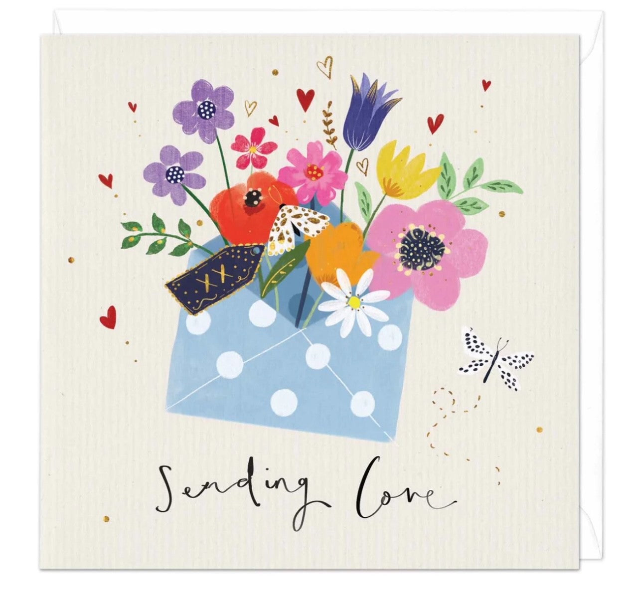 Sending Love Floral Envelope Card image 0