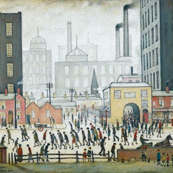 Coming from the Mill, 1930 by L S Lowry Greeting Card image 0