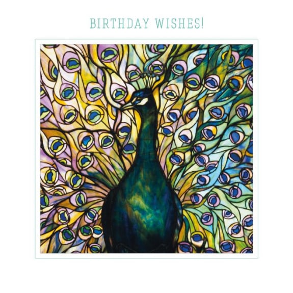 Peacock Birthday Wishes Card image 0