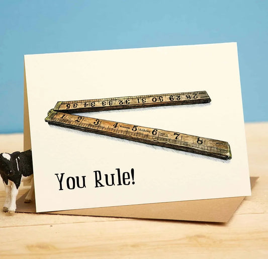 You Rule - Congratulations Card - Friendship Card image 0